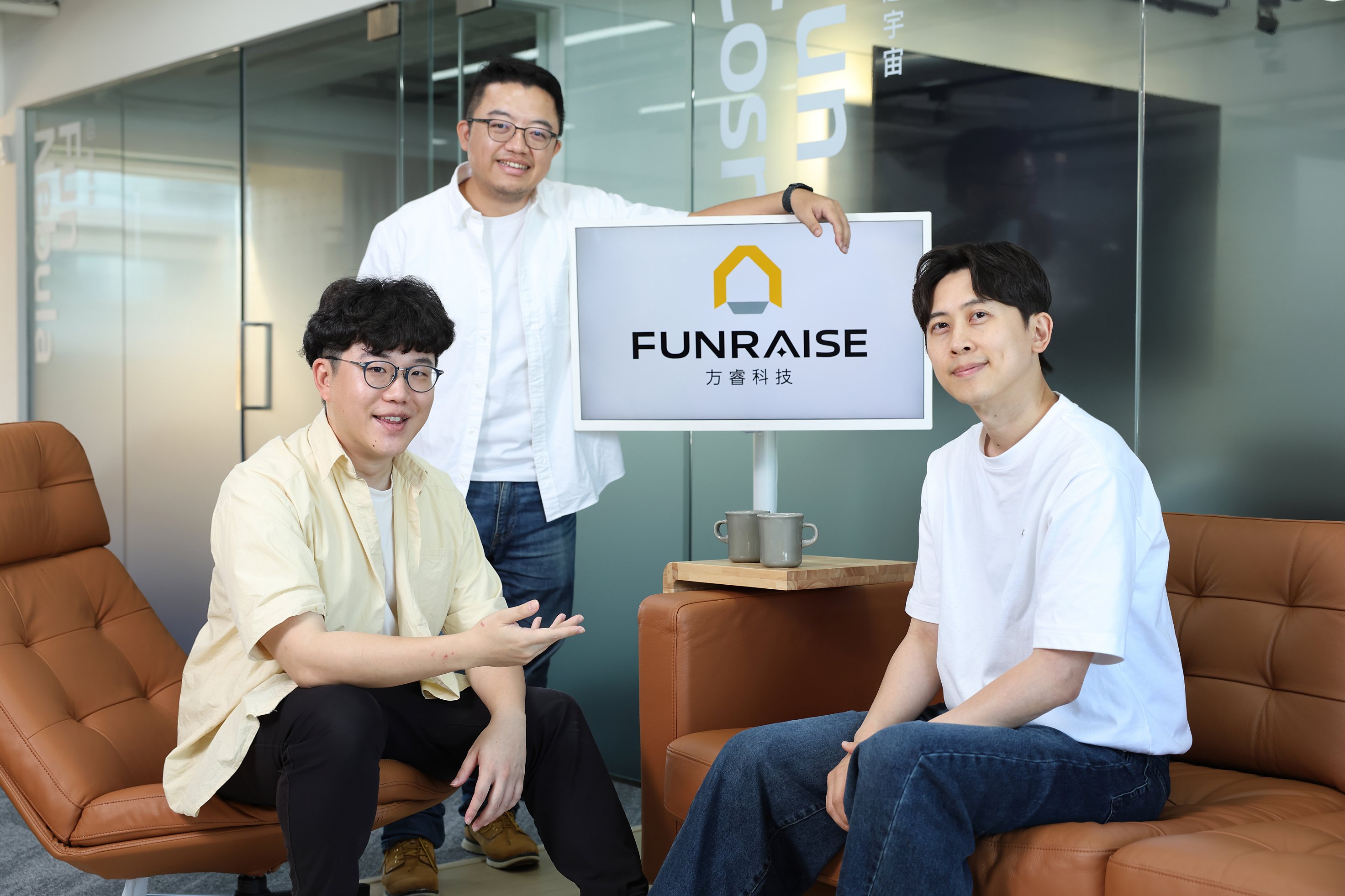 方睿科技核心團隊（左起執行長吳健宇、技術長郭彥良、營運長陳致瑋）