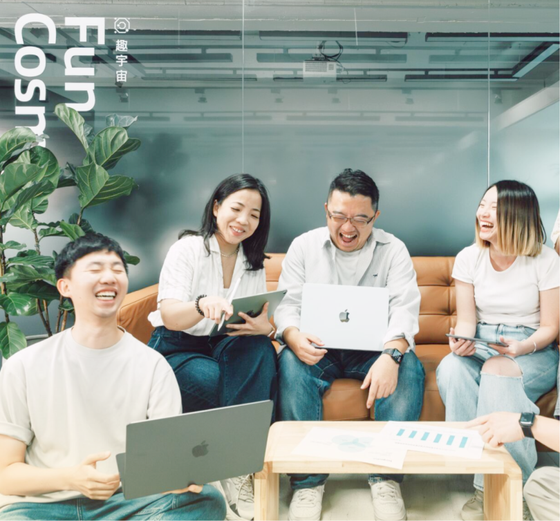 方睿科技 Funraise 團隊成員一起討論PickPeak，氛圍專業且友好