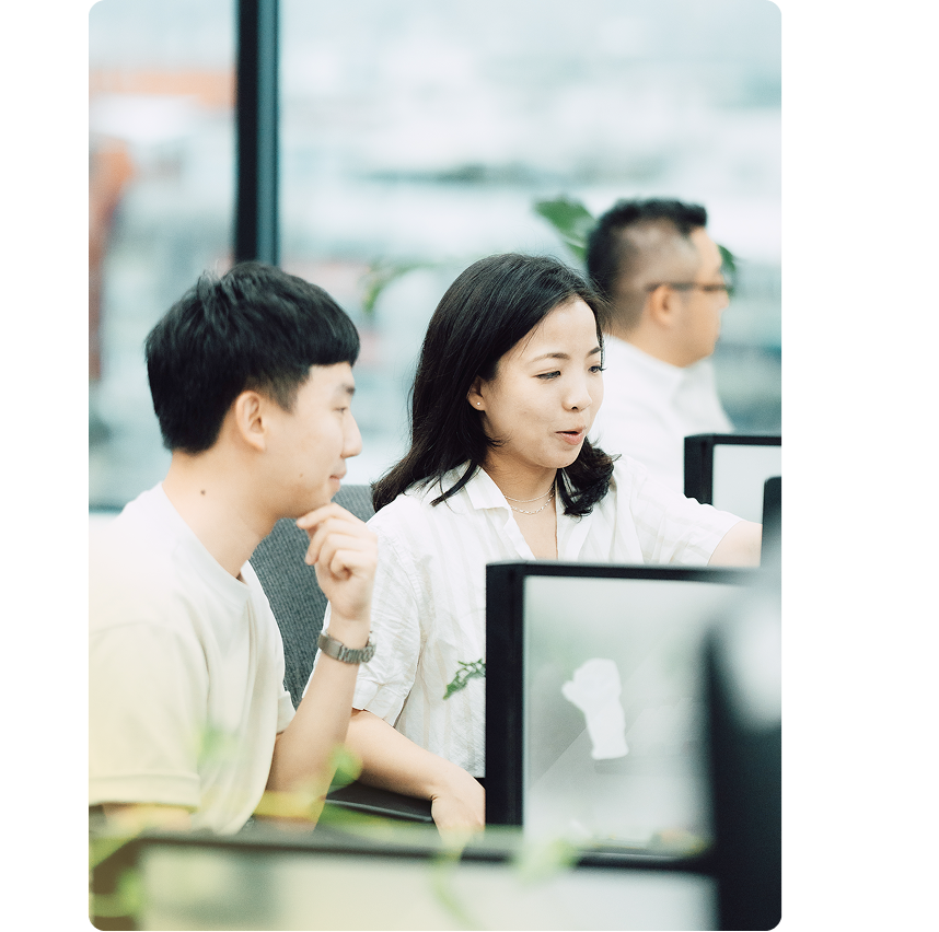方睿團隊擁有遠見、創新與堅強實力，團隊互相信任且公開透明溝通，展現分睿文化價值